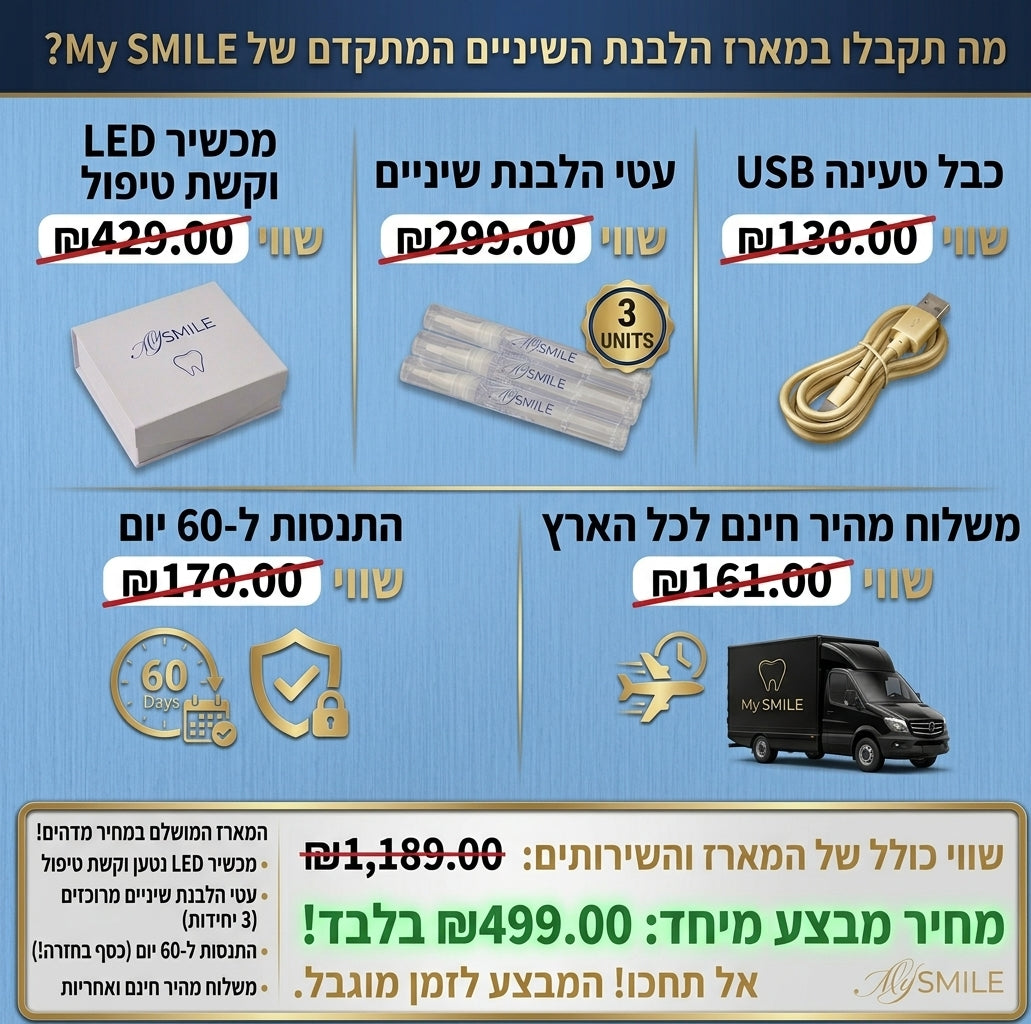 מארז ההלבנה הרשמי | MySmile PRO™